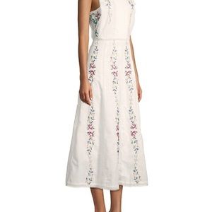 Stellah, Floral Embroidered Cotton Midi Dress